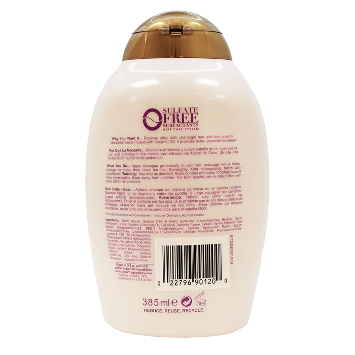 Ogx Coconut Miracle Oil Shampoo 13 Oz.