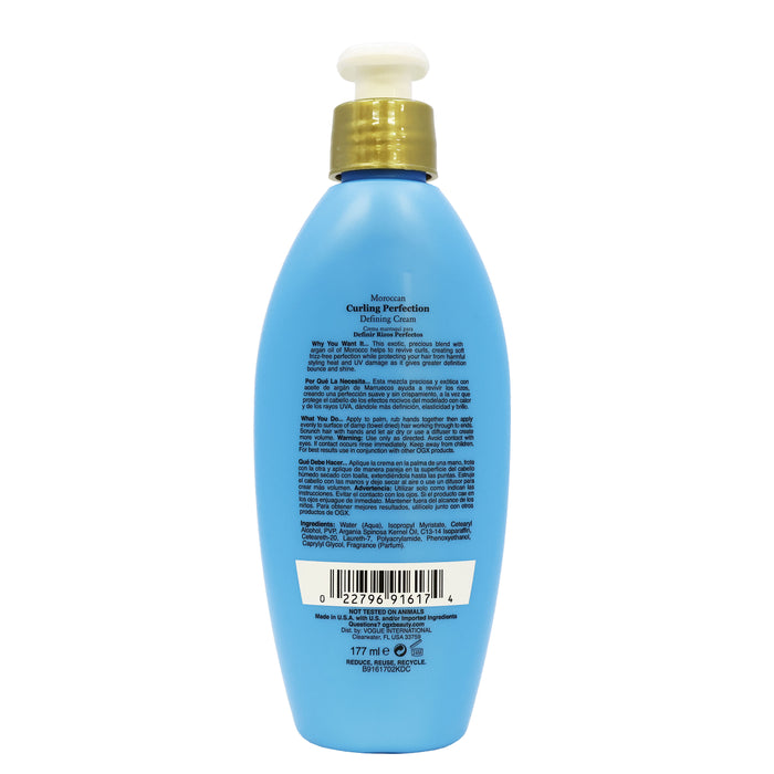 Ogx Moroccan Curling Perfection Defining Cream 6 Oz.