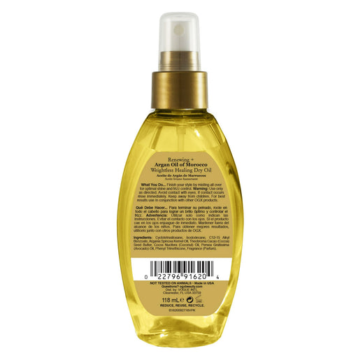 Ogx Argan Oil Of Morocco Weightless Healing Dry Oil 4 Oz.