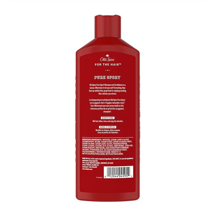 Old Spice Pure Sport 2in1 Shampoo and Conditioner 13.5 oz