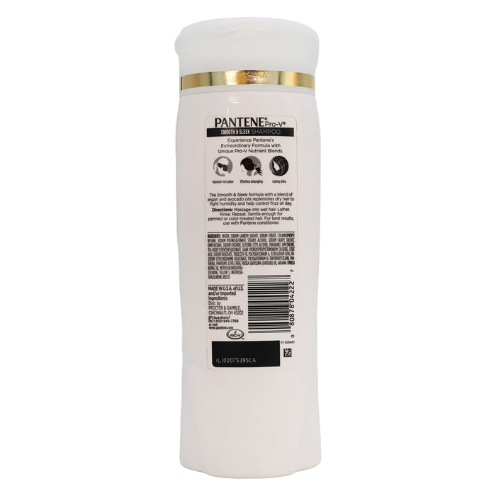 Pantene Pro V Smooth and Sleek Shampoo, 12.6 Oz.