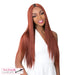 Synthetic 4" Deep Center Parting Lace Wig Paulonia,Att Dark Copper