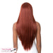 Synthetic 4" Deep Center Parting Lace Wig Paulonia,Att Dark Copper