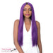 Synthetic 4" Deep Center Parting Lace Wig Paulonia,Att Purple