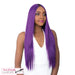 Synthetic 4" Deep Center Parting Lace Wig Paulonia,Att Purple