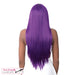 Synthetic 4" Deep Center Parting Lace Wig Paulonia,Att Purple