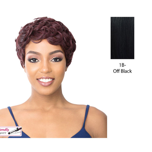 Synthetic Wig - Pin Curl 201,Off Black