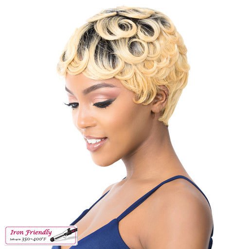 Synthetic Wig - Pin Curl 201,Tt1B/Buttercream