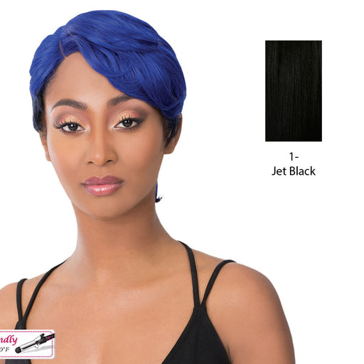 Iron Friendly, Hand Tied Side Part, Lace Front Wigs,Black