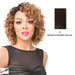 100% Brazilian Human Hair Part S Lace Front Wig Catria,Dark Brown