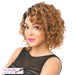 100% Brazilian Human Hair Part S Lace Front Wig Catria,Off Black Top With Medium Auburn Ends