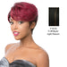 100 Brazilian Human Hair Part S Lace Front Wig Edgy,Off Black Base With Light Auburn Highlights