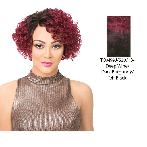 100% Remi Human Hair Part S Wavy Bob Lace Front Wig Willa,Tom99J530/1B
