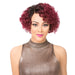 100% Remi Human Hair Part S Wavy Bob Lace Front Wig Willa,Black Roots With Burgundy