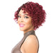 100% Remi Human Hair Part S Wavy Bob Lace Front Wig Willa,Black Roots With Burgundy