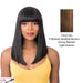 Synthetic Wig - Q Atlanta,Streaked Blend Of Medium Brown, Strawberry Blonde, And Light Auburn