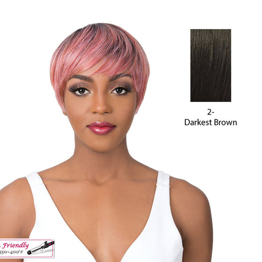 Iron Friendly Quality Wig 2020 Q Kai,Darkest Brown