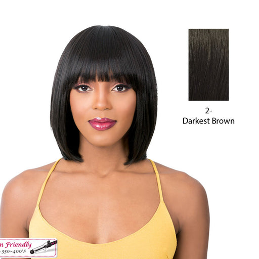 Synthetic Quality 2020 Full Wig - Q Katia,Darkest Brown
