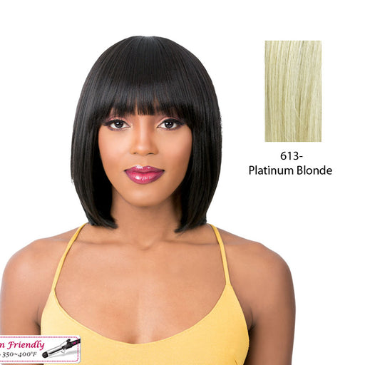 Synthetic Quality 2020 Full Wig - Q Katia,Platinum Blonde