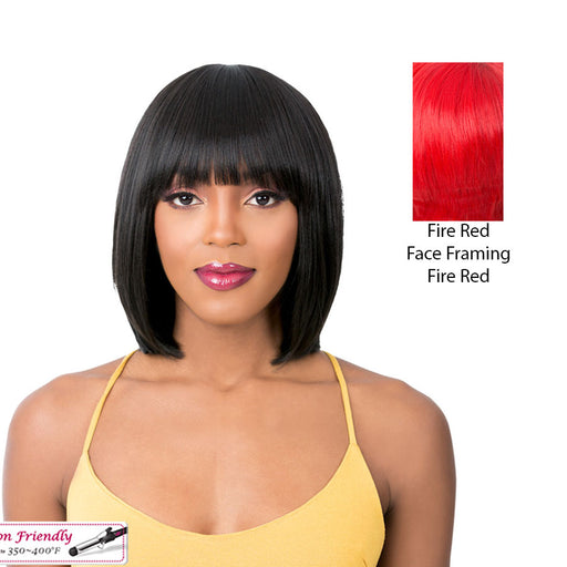 Synthetic Quality 2020 Full Wig - Q Katia,Fire Red