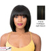 Synthetic Quality 2020 Full Wig - Q Katia,Off Black Base With Light Auburn Highlights