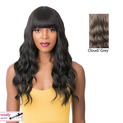 Iron Friendly Quality Wig 2020 Q Mariella,Cloud Grey