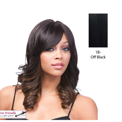 Futura Synthetic Quality Full Wig - Q-Abella,Off Black