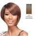 Synthetic Quality Full Wig Short - Q-Cello,Dark Brown Roots With Strawberry Blonde