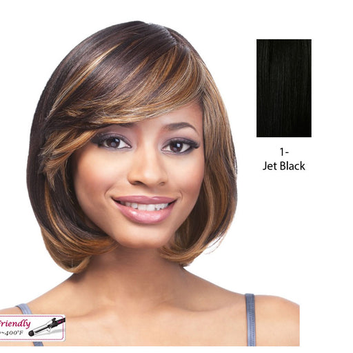 Futura Synthetic Quality Full Wig - Q-Cinnamon,Black