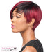 Synthetic Hair Wig Q Cristine,Black Roots With Burgundy