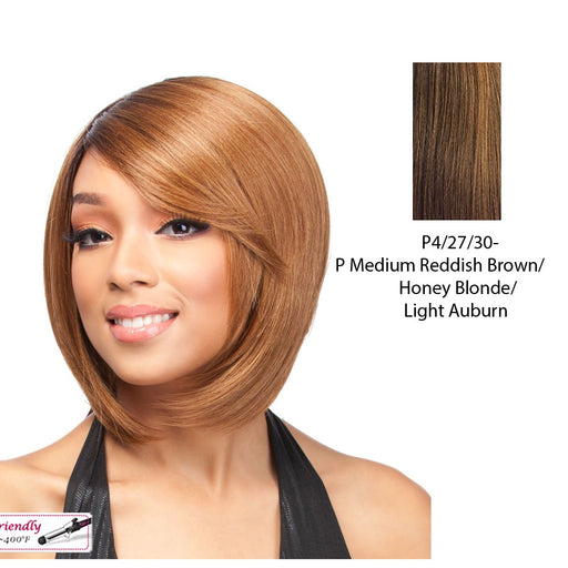 Futura Friendly Wig - Q Elis,Streaked Blend Of Medium Brown