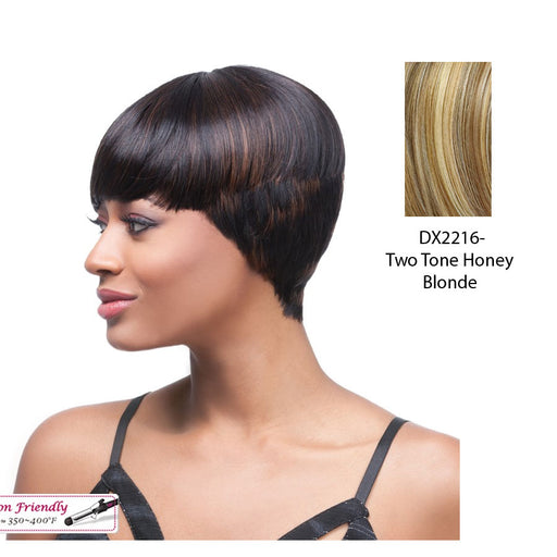 Quality Series Q Wig - Esther,Two Tone Frost Blend Of Strawberry Blonde Layer Over With Honey Blonde Bottom