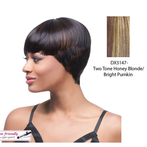 Quality Series Q Wig - Esther,Two Tone Frost Blend Of Strawberry Blonde And Bright Pumpkin Layer Over Gold Light Auburn Bottom