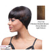 Quality Series Q Wig - Esther,Streaked Blend Of Medium Brown
