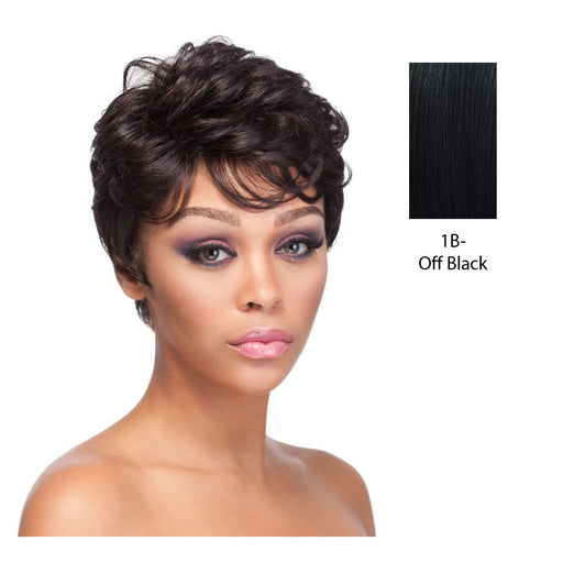 100% Human Hair Mix Quality Wig Hh Rosie,Off Black