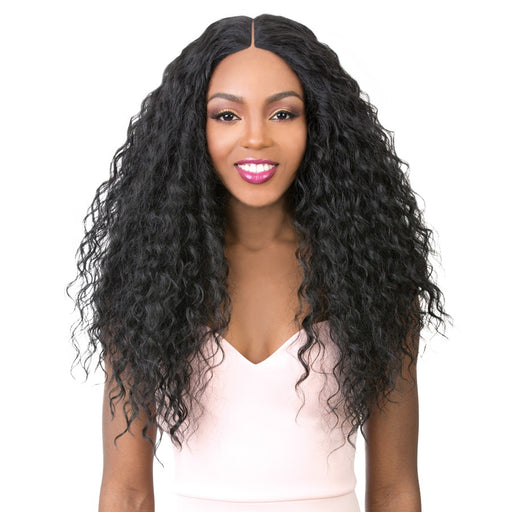 Vixen X 100% Human Hair Premium Mix Full Lace Wig Vixen X Neo French Wave,Off Black