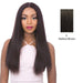 Vixen X 100% Human Hair Premium Mix Full Lace Wig Vixen X Yaki Straight,Darkest Brown