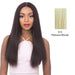 Vixen X 100% Human Hair Premium Mix Full Lace Wig Vixen X Yaki Straight,Platinum Blonde