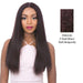Vixen X 100% Human Hair Premium Mix Full Lace Wig Vixen X Yaki Straight,Streaked Blend Of Deep Wine And Dark Violet