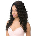 100% Human Hair Blend With Vixen Y Three Way Lace Part Ripple Wave - Vixen Y Ripple Wave,Off Black Base With Light Auburn Highlights
