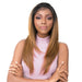 Vixen Y 100% Human Hair Premium Mix Full Lace Wig Vixen Y Yaki Straight,Two Tone Off Black + Strawberry Blonde