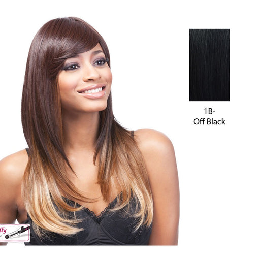 Lesley Synthetic Wig,Off Black