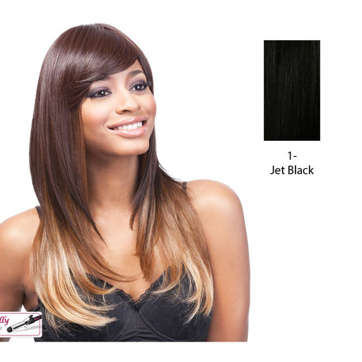 Lesley Synthetic Wig,Black
