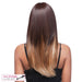 Lesley Synthetic Wig,Two Tone Frost Blend Of Dark Auburn Layer Over Honey Blonde Bottom