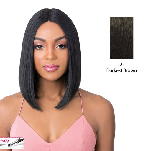 Alexis Heat Friendly Synthetic Wig,Darkest Brown