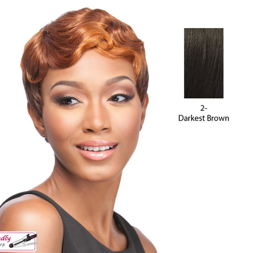 Piettra Synthetic Wig,Darkest Brown