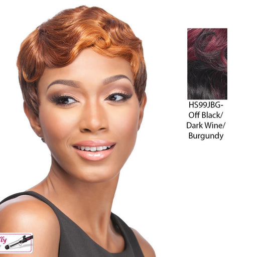 Piettra Synthetic Wig,Off Black Base With Deep Wine Top