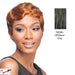 Piettra Synthetic Wig,Two Tone Mix Of Off Black With 15% Gray Roots And Gray Tips