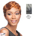 Piettra Synthetic Wig,Two Tone Mix Of Off Black With 80% Gray Roots And Gray Tips