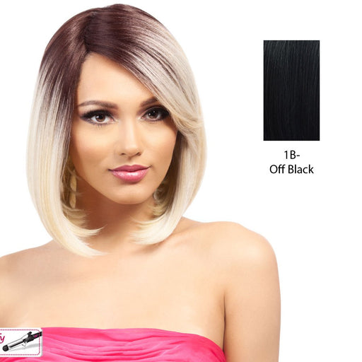 Remi Touch Qp Nadine Heat Friendly Synthetic Wig,Off Black